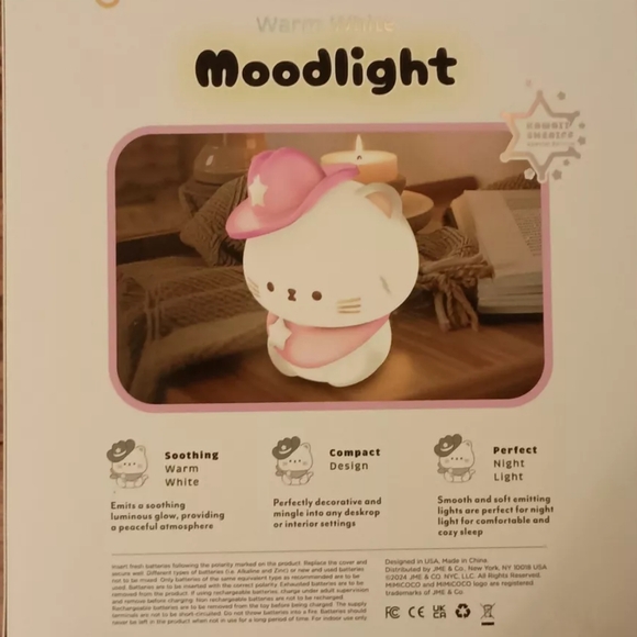 Mimicoco Cowboy Luna Moodlight-Limited Edition Warm Light Nightlight NIB - Picture 6 of 7